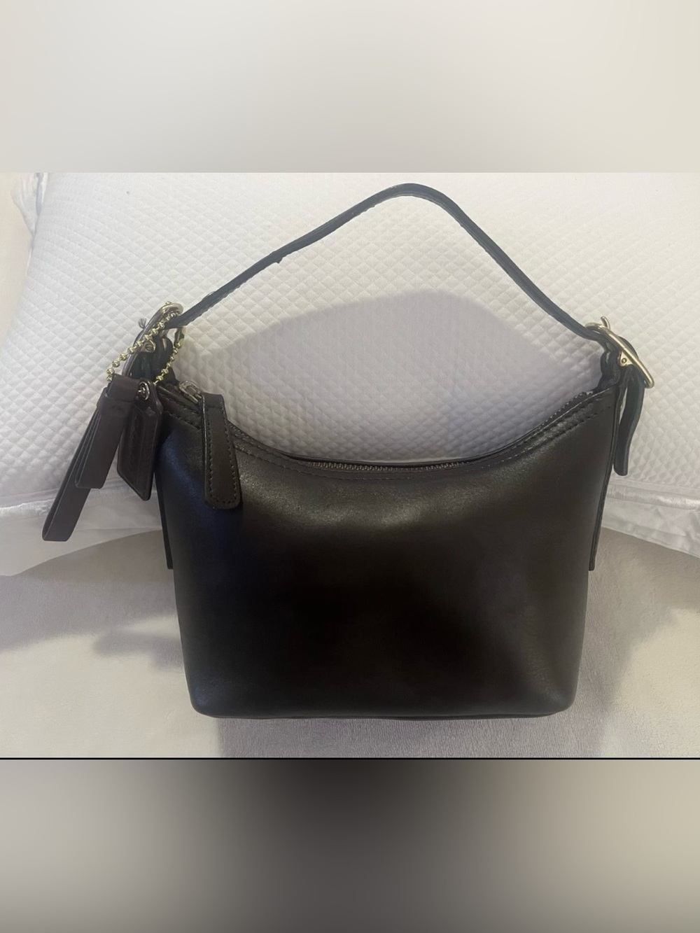 💚 Coach Vintage Legacy West Demi Pouch Hobo Baguette Swing Bag
Mahogany🩷
